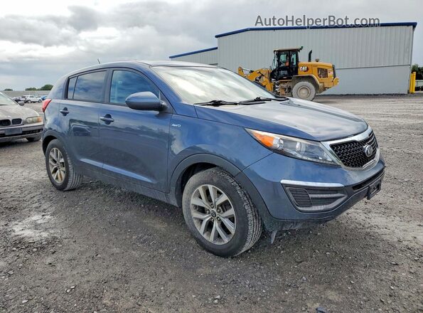 KNDPBCAC1G7817885 2016 KIA SPORTAGE Синий Передняя правая четверть