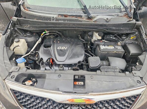KNDPBCAC6G7850560 2016 KIA SPORTAGE Black Vista del compartimento del motor
