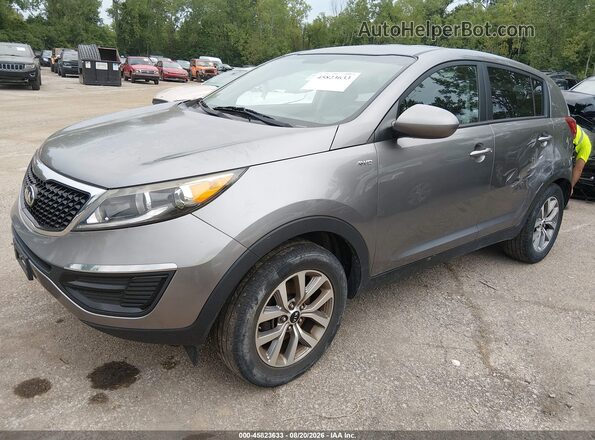 KNDPBCACXG7838606 2016 KIA SPORTAGE Gray Vista tres cuartos delantera izquierda