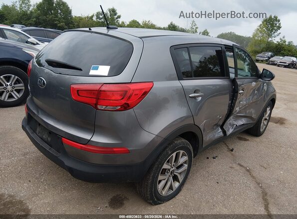 KNDPBCACXG7838606 2016 KIA SPORTAGE Gray Trasero derecho