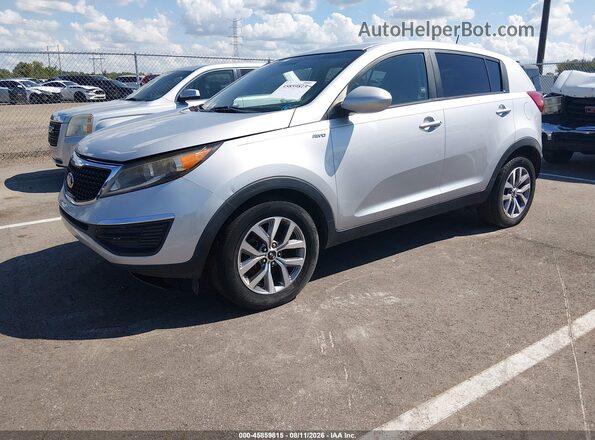 KNDPBCACXG7848472 2016 KIA SPORTAGE Silver წინა მარცხენა ხედი სამი მეოთხედიდან