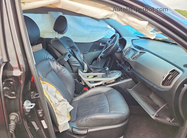 KNDPC3AC5G7878668 2016 KIA SPORTAGE Black Вид салону спереду