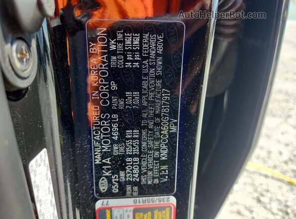 KNDPCCA60G7817917 2016 KIA SPORTAGE Black Սալոնի 360 աստիճան տեսք