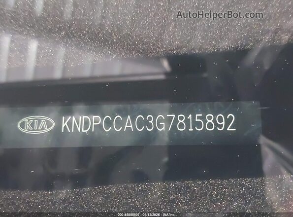KNDPCCAC3G7815892 2016 KIA SPORTAGE Black Շարժիչի բաժամունքի տեսք