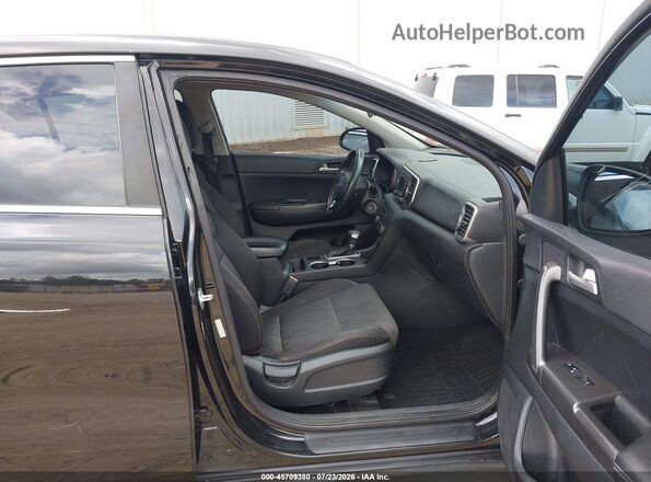 KNDPM3AC0H7085468 2017 KIA SPORTAGE Black Widok wnętrza z przodu