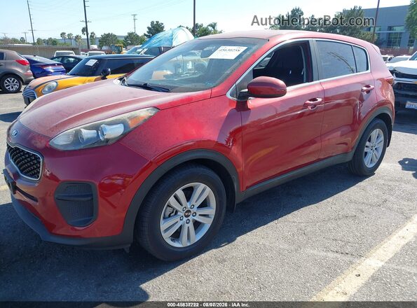 KNDPM3AC0H7175123 2017 KIA SPORTAGE Burgundy Przód lewy