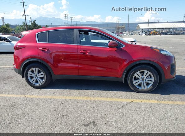 KNDPM3AC0H7175123 2017 KIA SPORTAGE Burgundy Widok wnętrza z tyłu