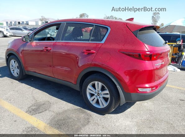 KNDPM3AC0H7175123 2017 KIA SPORTAGE Burgundy Tył lewy