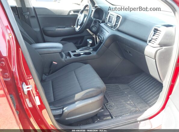 KNDPM3AC0H7175123 2017 KIA SPORTAGE Burgundy Widok wnętrza z przodu