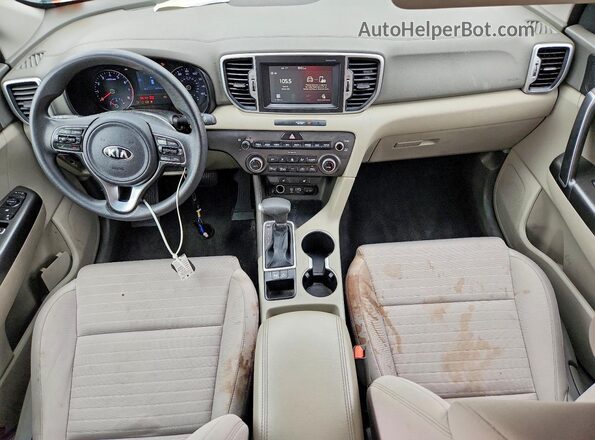 KNDPM3AC0J7324281 2018 KIA SPORTAGE Silver წინა პანელის ხედი