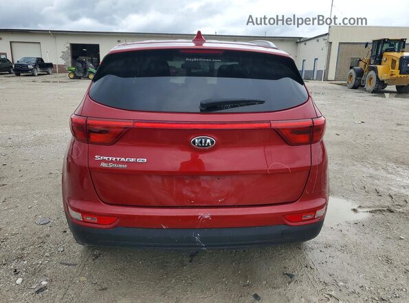 KNDPM3AC0J7421545 2018 KIA SPORTAGE Красный Вид сзади