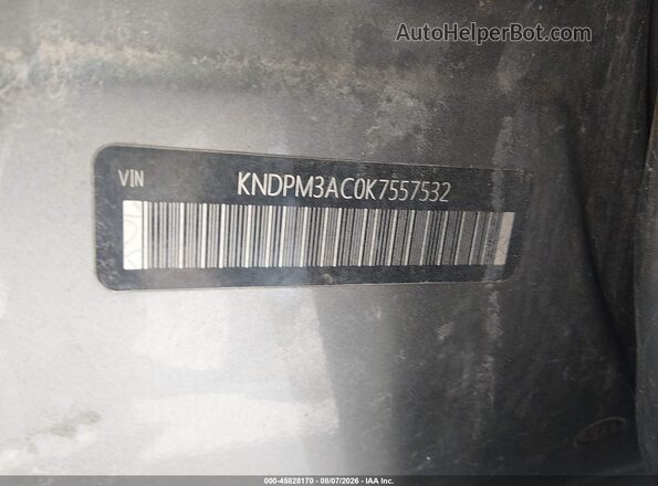 KNDPM3AC0K7557532 2019 KIA SPORTAGE Gray Շարժիչի բաժամունքի տեսք