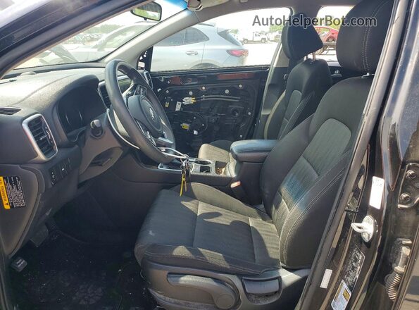 KNDPM3AC0M7894382 2021 KIA SPORTAGE Black წინა სალონის ხედი