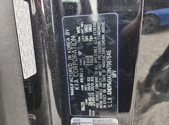 KNDPM3AC0N7987646 2022 KIA SPORTAGE Black 360 interior view
