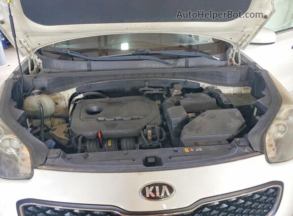 KNDPM3AC1H7080604 2017 KIA SPORTAGE White Vista del compartimento del motor
