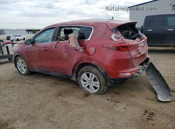 KNDPM3AC1J7336987 2018 KIA SPORTAGE Red Задня ліва чверть