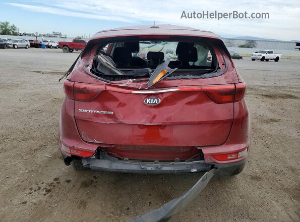 KNDPM3AC1J7336987 2018 KIA SPORTAGE Red Вид ззаду