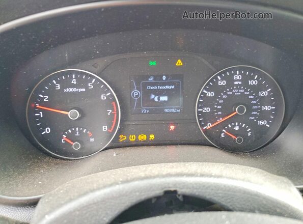 KNDPM3AC1J7336987 2018 KIA SPORTAGE Red Вид щитка приладів
