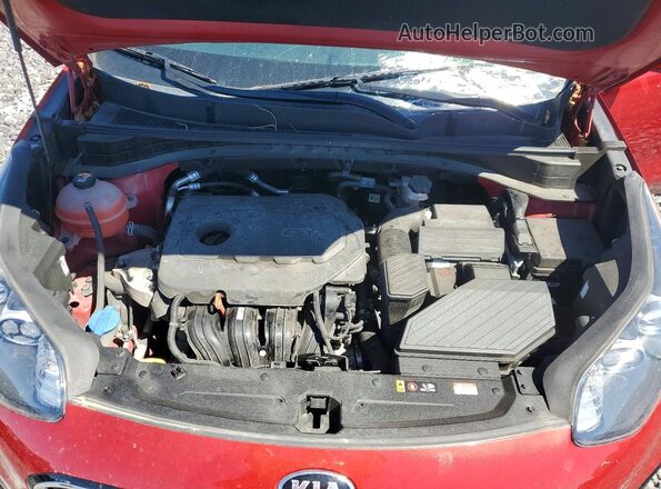 KNDPM3AC1M7919709 2021 KIA SPORTAGE Red Widok komory silnika
