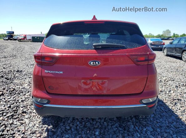 KNDPM3AC1M7919709 2021 KIA SPORTAGE Red Widok z tyłu
