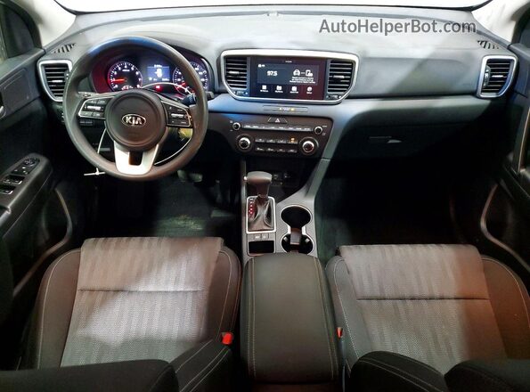 KNDPM3AC1M7942777 2021 KIA SPORTAGE White Вид панелі приладів