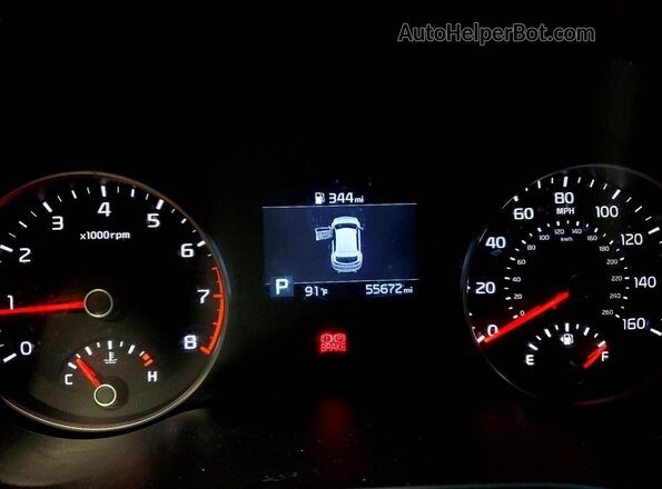 KNDPM3AC1M7942777 2021 KIA SPORTAGE White Вид щитка приладів