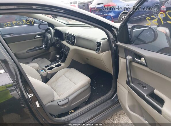 KNDPM3AC2H7080806 2017 KIA SPORTAGE Black Вид салону спереду