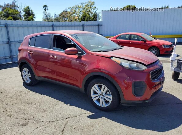 KNDPM3AC2J7315842 2018 KIA SPORTAGE Red Przód prawy