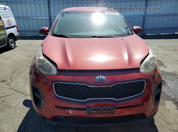 KNDPM3AC2J7315842 2018 KIA SPORTAGE Red Widok z przodu