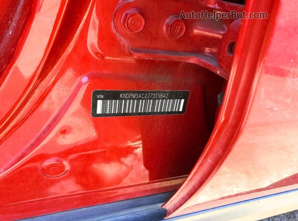 KNDPM3AC2J7315842 2018 KIA SPORTAGE Red Widok komory silnika