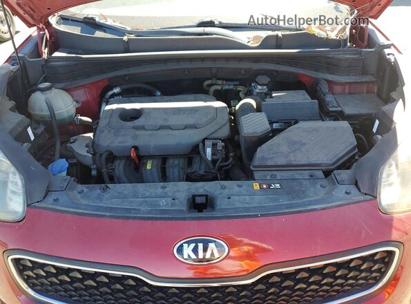 KNDPM3AC2J7315842 2018 KIA SPORTAGE Red Widok wnętrza z tyłu