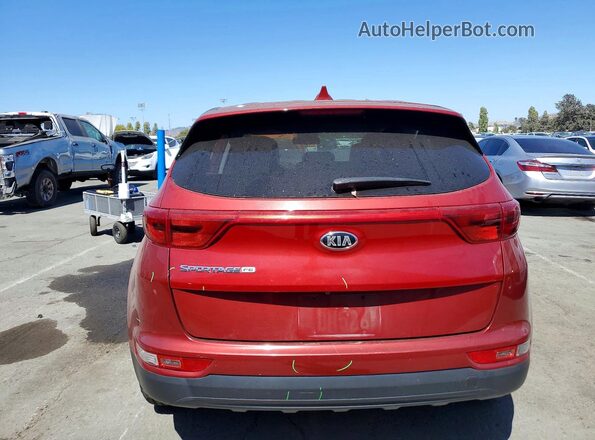 KNDPM3AC2J7315842 2018 KIA SPORTAGE Red Widok z tyłu