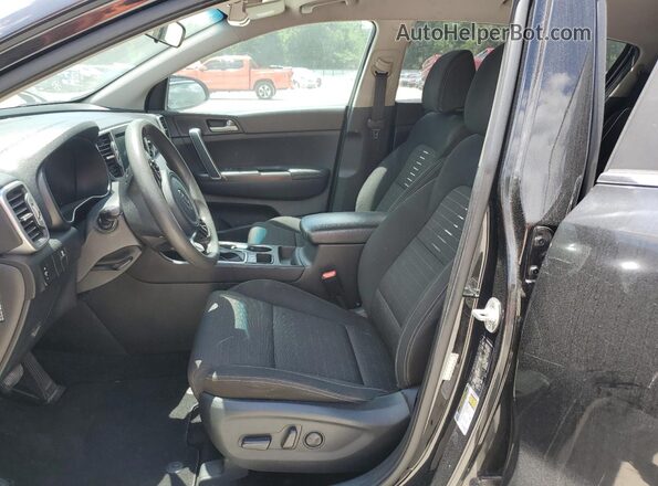 KNDPM3AC2J7354236 2018 KIA SPORTAGE Black Widok wnętrza z przodu