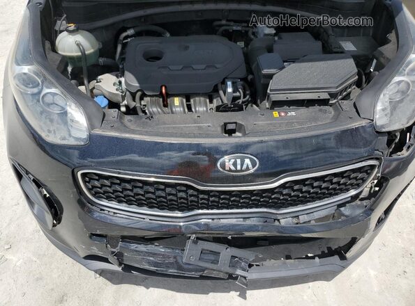 KNDPM3AC2J7354236 2018 KIA SPORTAGE Black Widok wnętrza z tyłu