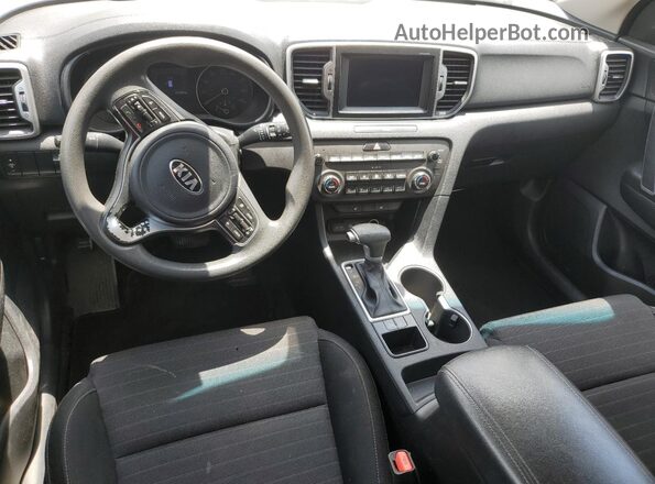 KNDPM3AC2J7354236 2018 KIA SPORTAGE Black Widok deski rozdzielczej