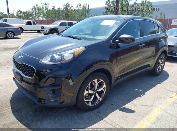 KNDPM3AC2L7817592 2020 KIA SPORTAGE Black წინა მარცხენა ხედი სამი მეოთხედიდან