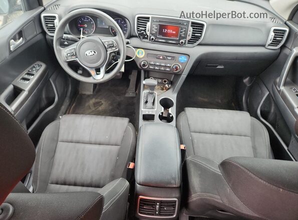 KNDPM3AC3H7240983 2017 KIA SPORTAGE Blue Dashboard view