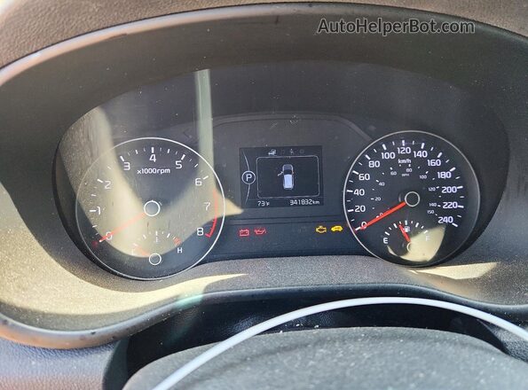 KNDPM3AC3J7342161 2018 KIA SPORTAGE Blue Vista del cuadro de instrumentos