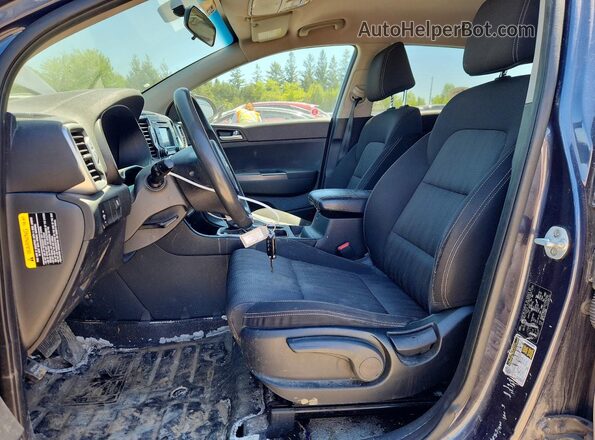 KNDPM3AC3J7342161 2018 KIA SPORTAGE Blue Vista interior delantera