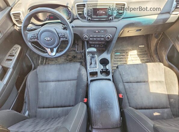 KNDPM3AC3J7342161 2018 KIA SPORTAGE Blue Vista del salpicadero