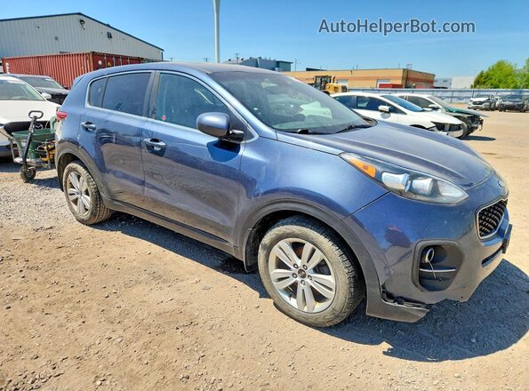 KNDPM3AC3J7342161 2018 KIA SPORTAGE Blue Delantero derecho