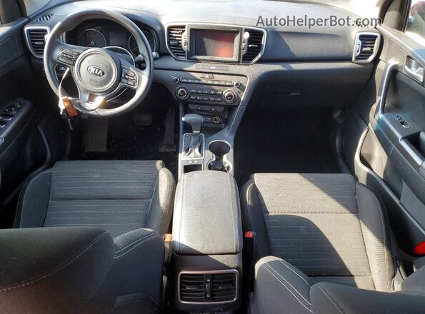 KNDPM3AC3J7384104 2018 KIA SPORTAGE Red Vista del salpicadero