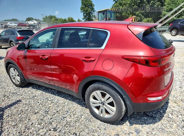 KNDPM3AC4H7290713 2017 KIA SPORTAGE Red Հետևի ձախ