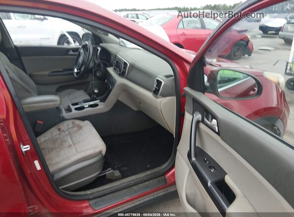 KNDPM3AC5J7458560 2018 KIA SPORTAGE Красный Вид салона спереди
