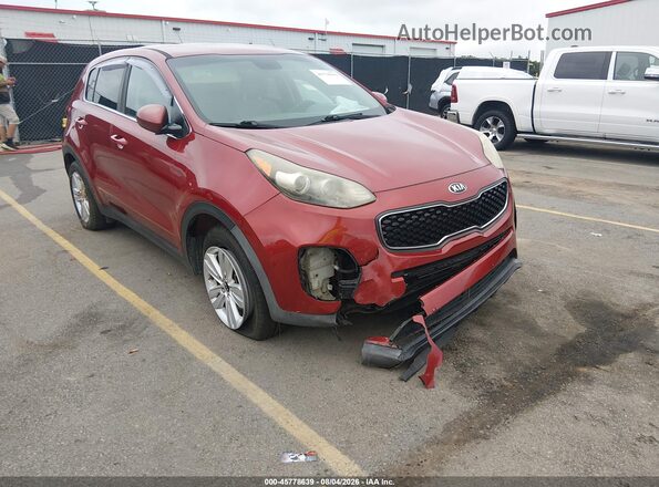 KNDPM3AC5J7458560 2018 KIA SPORTAGE Красный Вид спереди