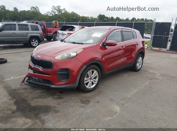 KNDPM3AC5J7458560 2018 KIA SPORTAGE Красный Передняя левая четверть