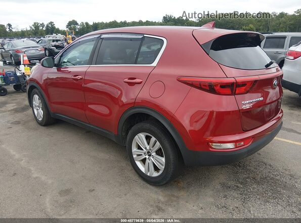 KNDPM3AC5J7458560 2018 KIA SPORTAGE Красный Задняя левая четверть