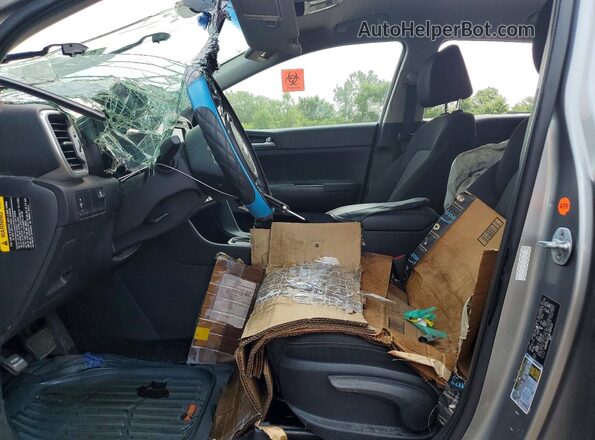 KNDPM3AC5K7564122 2019 KIA SPORTAGE Charcoal Widok wnętrza z przodu