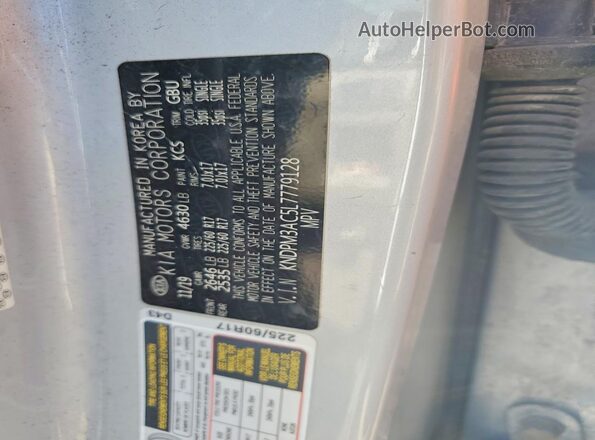 KNDPM3AC5L7779128 2020 KIA SPORTAGE Silver VIN կոդի պիտակի տեսք