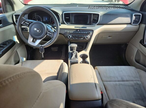 KNDPM3AC5M7848868 2021 KIA SPORTAGE Red Առջևի վահանակի տեսք